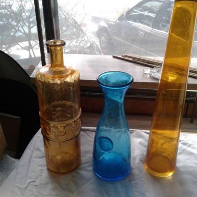 Colored glass lot