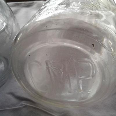 Clear glass lot