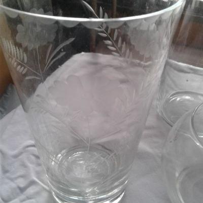 Clear glass lot