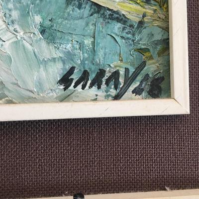  Lot 199 - Central American Artwork & Lamp