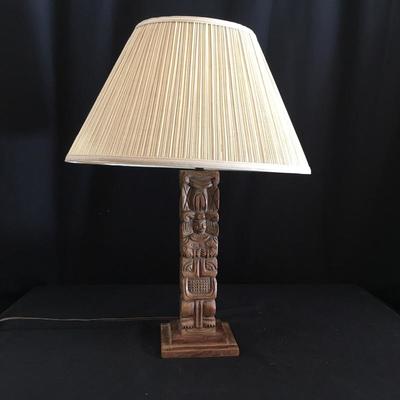  Lot 199 - Central American Artwork & Lamp