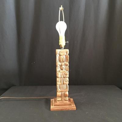  Lot 199 - Central American Artwork & Lamp