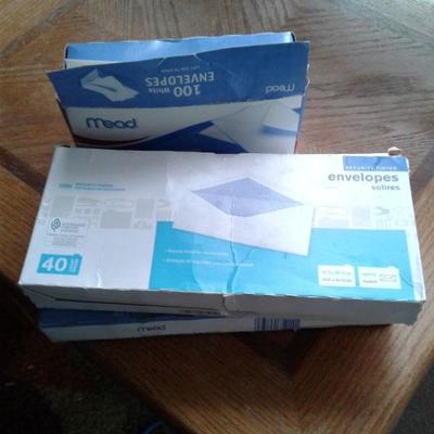 3 opened envelopes 