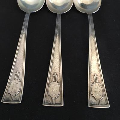 Lot 202 - Sterling Spoon & Fork Sets