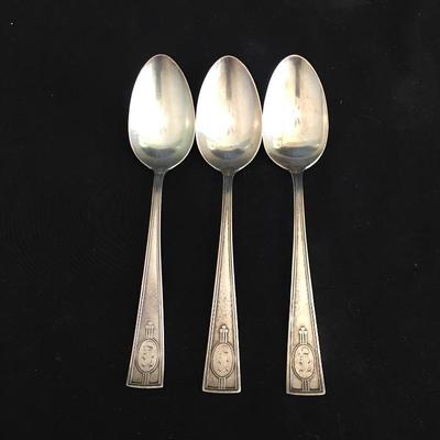Lot 202 - Sterling Spoon & Fork Sets