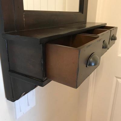 Lot 204 - Pottery Barn Entryway Organizer Mirror