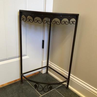 Lot 205 - Metal Corner Table and Housewares