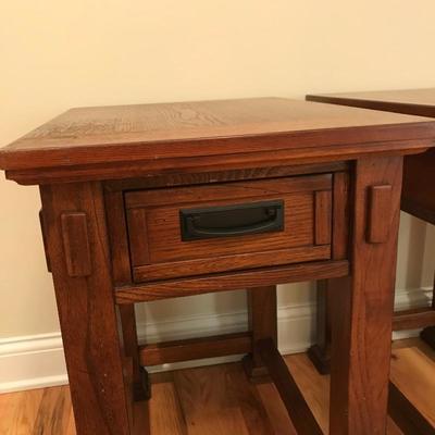 Lot 209 - Two Modern Arts & Crafts Style Side Tables 