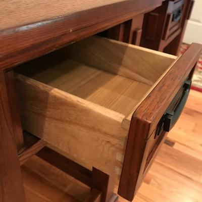 Lot 209 - Two Modern Arts & Crafts Style Side Tables 