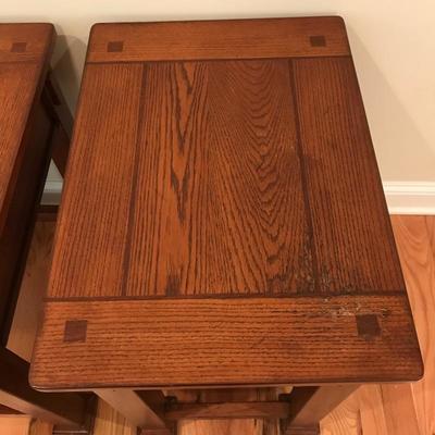 Lot 209 - Two Modern Arts & Crafts Style Side Tables 
