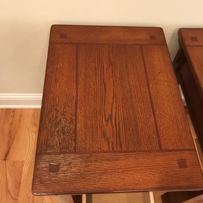 Lot 209 - Two Modern Arts & Crafts Style Side Tables 