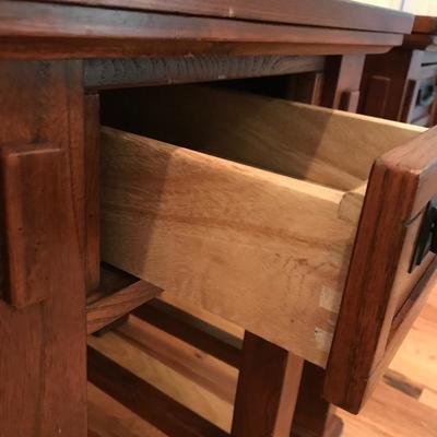 Lot 209 - Two Modern Arts & Crafts Style Side Tables 