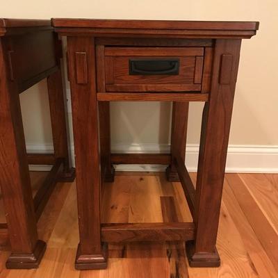 Lot 209 - Two Modern Arts & Crafts Style Side Tables 