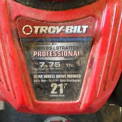 Lot 218- Troy-Bilt Lawn Mower & More