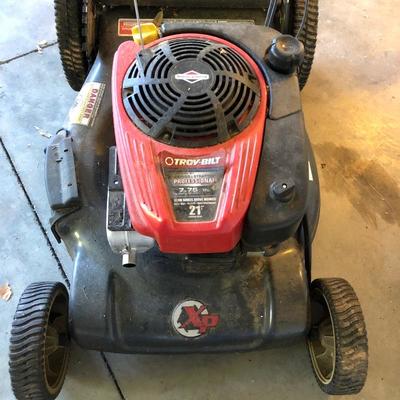 Lot 218- Troy-Bilt Lawn Mower & More