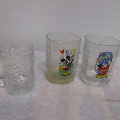 Lot 1 - Collectible McDonald Glasses - Disney