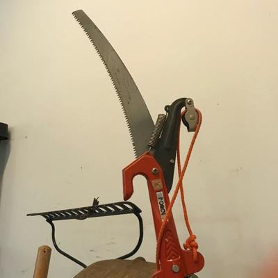 Lot 224 - Garden Tools with Stand