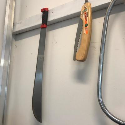Lot 224 - Garden Tools with Stand
