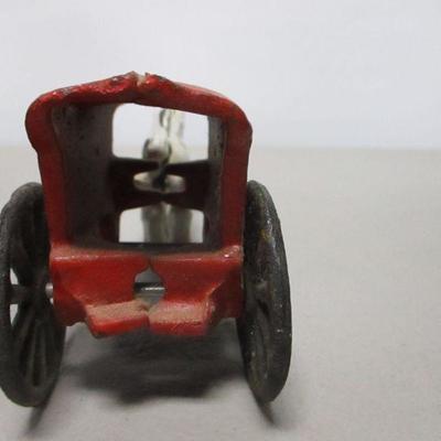 Lot 28 -  Cast Iron Horse Drawn Ice Wagon Toy