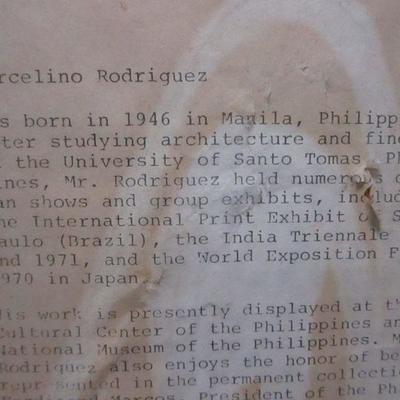 Lot 40 - Marcelino Rodriguez Original Landscape Etching - 