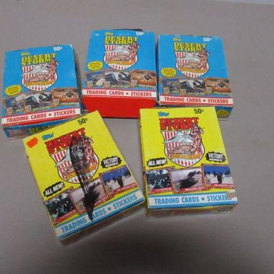 Lot 6 - Topps 1991 Desert Storm Trading Cards Stickers
