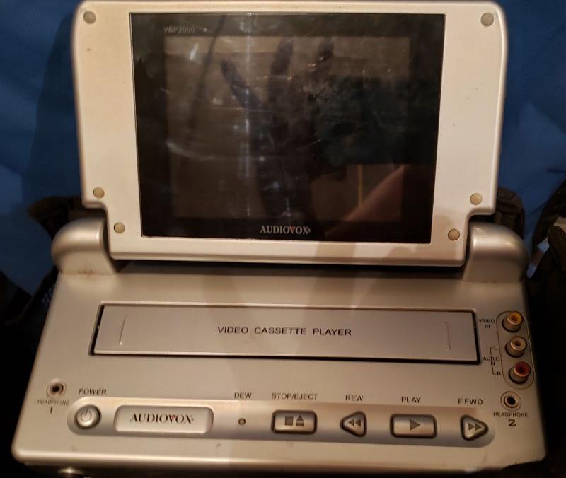 Audiovox portable VHS player