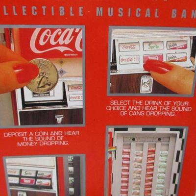 Lot 20 - Coca Cola Die Cast Vending Machine Musical Bank