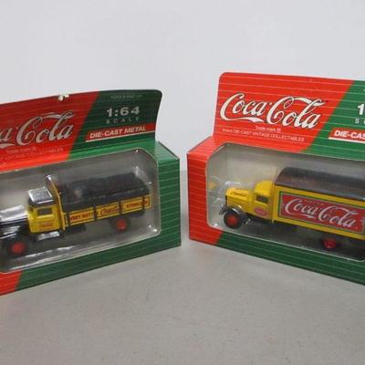 Lot 24 - Coca-Cola Die Cast Trucks 1:64 Scale