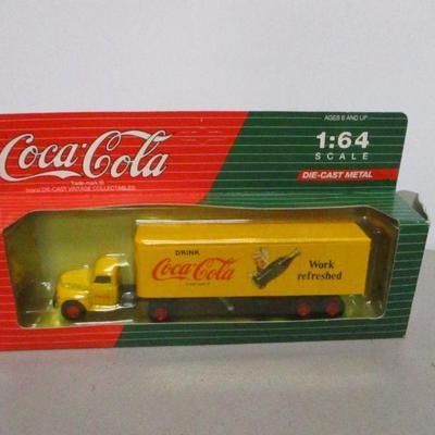 Lot 27 - Coca-Cola Die Cast Metal Trucks Scale 1:64