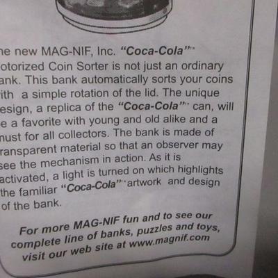 Lot 31 - Coca Cola Motorized Coin Sorter