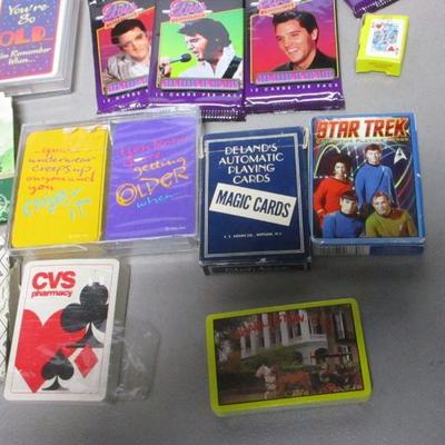 Lot 40 - Variety Of Collectible Trading & Playing Cards - Elvis - Harley Davidson