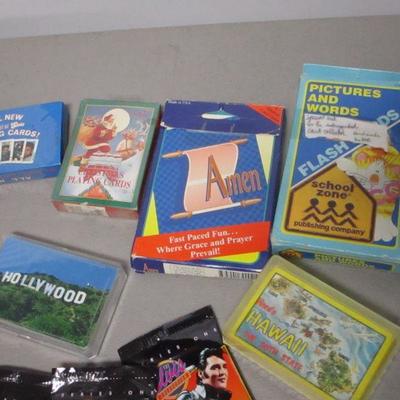 Lot 40 - Variety Of Collectible Trading & Playing Cards - Elvis - Harley Davidson