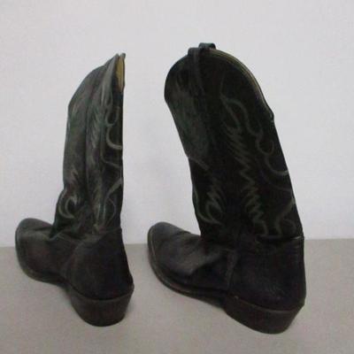 Lot 57 -  NOCONA Men's Black Leather Western Cowboy Boots Size 12