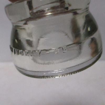 Lot 85 - Insulators - Green & White - Hemingray