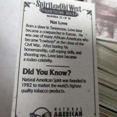 Lot 89 - American Spirit Tobacco Fact Cards