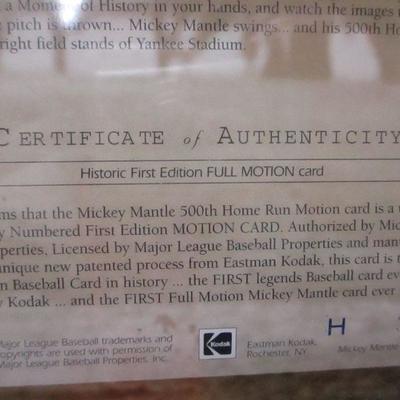 Lot 95 - Baseball Collector Items - Mickey Mantle - Cal Ripken