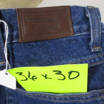 Lot 135 - L L Bean & Wrangler Jeans