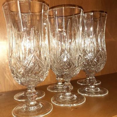 SET OF 6 CRYSTAL DRINK GLASS'S