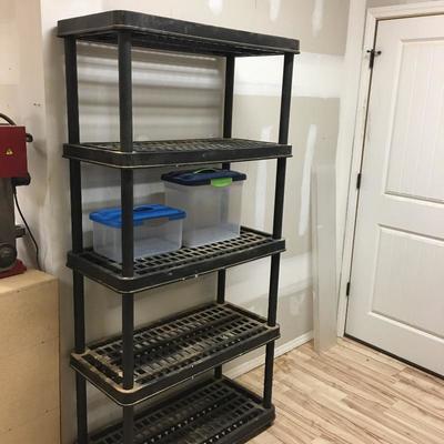 Lot 241 - Pair of Plastic Bookcases