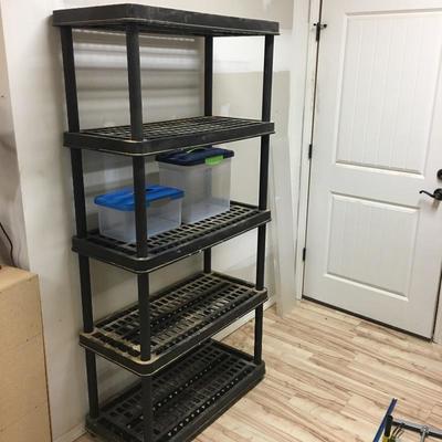 Lot 241 - Pair of Plastic Bookcases