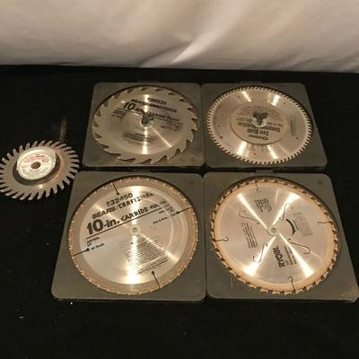 Lot 252 - 10â€ Carbide Tipped Saw Blades and More