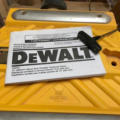 Lot 254 - DeWalt 13â€ Planer with Table