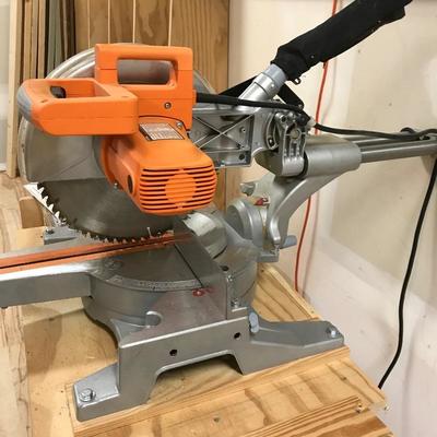 Lot 259 -  Chicago Electric 12â€ Compound Slide Miter Saw and Cart 