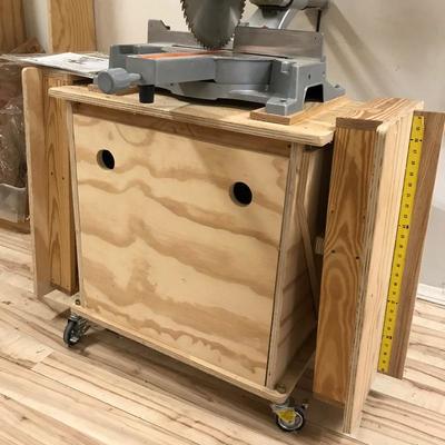 Lot 259 -  Chicago Electric 12â€ Compound Slide Miter Saw and Cart 