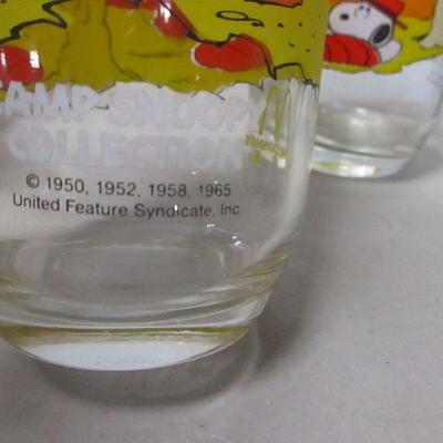 Lot 112 - Peanuts Camp Snoopy Collection Glasses