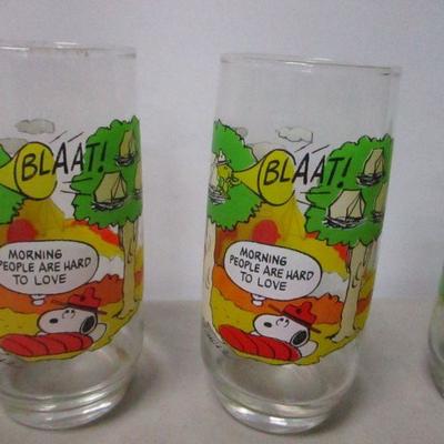 Lot 112 - Peanuts Camp Snoopy Collection Glasses
