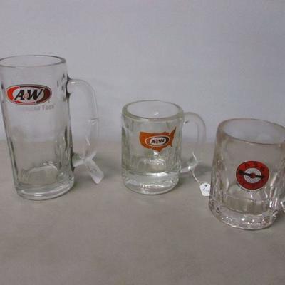 Lot 115 - A&W Root Beer Mugs Glasses