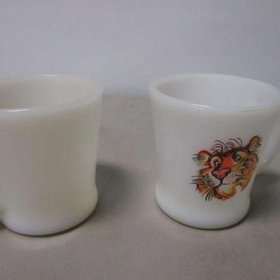 Lot 176 - Fire King Mugs Esso Gas Tiger