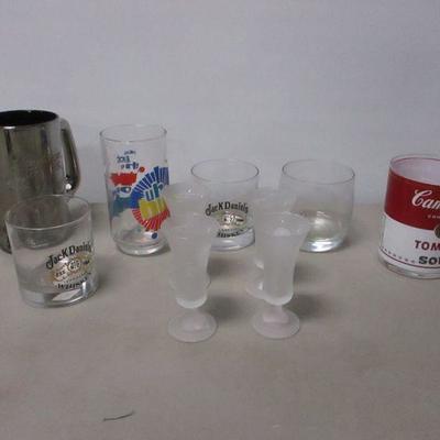 Lot 116 - Jack Daniels Campbells's & Jagermeister Glassware