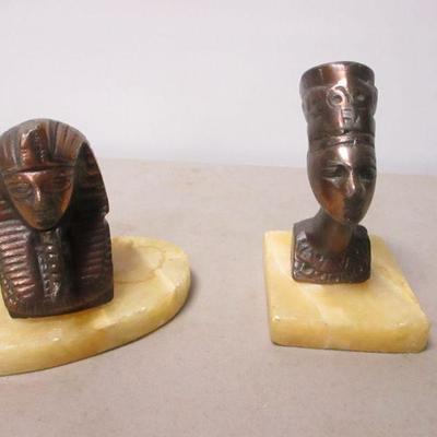 Lot 178 - Egyptian Metal Figures Statuew